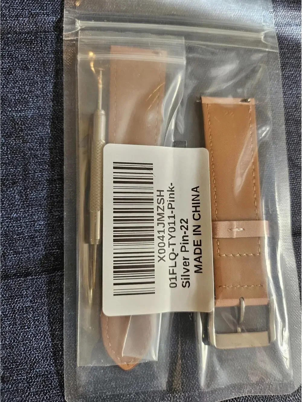 NEW - Faux Leather Watch Strap - with tool - new in bag